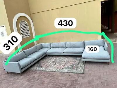 High Quality 2xL Home Corner Ushape Sofa