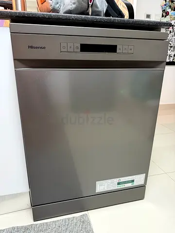 Hiesense Freestanding Stainless Steel Dishwasher - 60cm Wide, 84.5cm High