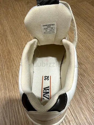 Zara white sneakers size 32 - gently used