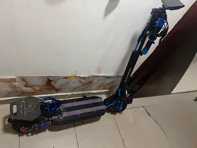 Used Electric Scooter - Heavy Duty Front Lights and Off-road Tire
