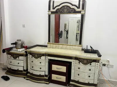 Dresser and 3 door cabinet