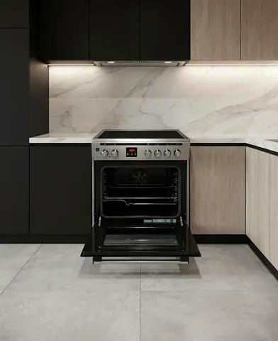 Hoover 90x60Cm Freestanding Induction Cooker Stove