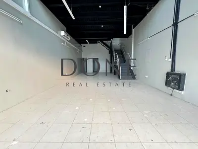 Easy access dubia Ajman luxury showroom MAZZiNE FLOOR 15 kw Electricity power office space 3 parking only jest 115k
