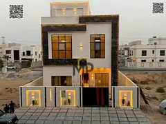 Luxury Villa for Sale in Al Yasmeen – Ajman | 6 Master Bedrooms, 3 Living Areas, Two Floors + Roof