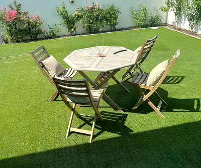 Wooden table and chairs