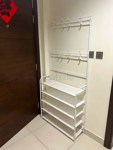 5 Tier Coat Rack with Shoe Storage Bench & 8 Hooks