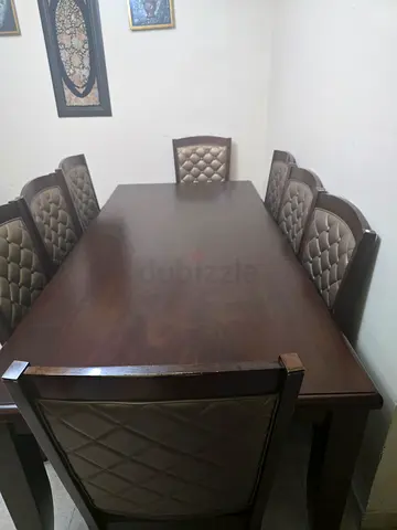 Dining table with 8 chairs