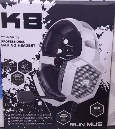 RUN MUS K8 (Onikuma K8) high-performance professional gaming headset - Brand New