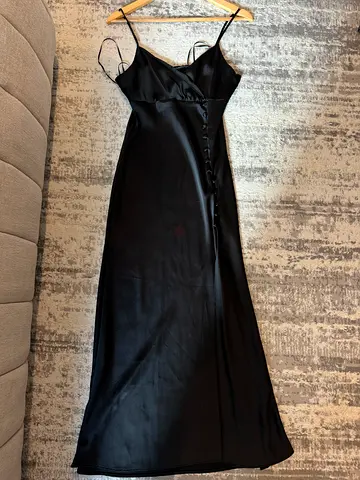 Black slip dress Zara