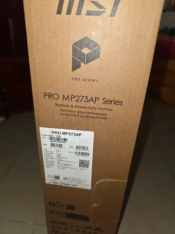 MSI Pro MP273AP 27" Monitor - 2 month used