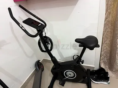 Used Upright Exercise Bike with Digital Console - Good Condition