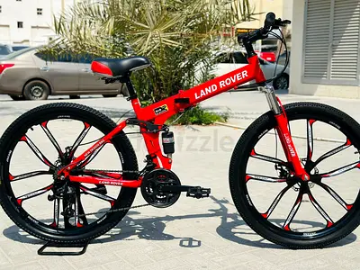 Land Rover Folding Mountain Bike - Red, 26"