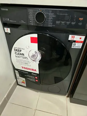 Toshiba 7kg Front Load Washing Machine - Black, Like New