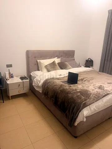 King size bed with headboard - excellent condition with 2 side cabinets and vanity & cupboard