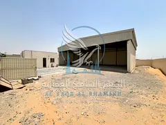 For annual rent: a plot of land in Al Sajaa, Sharjah. Excellent opportunity. Area: 21,000 sq ft. Hig