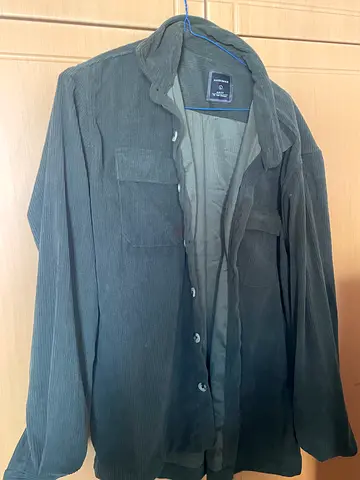 Men's dark grey corduroy blazer / casual jacket - size L