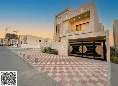 🏡 Luxury Villa for Sale in Al Amerah – Ajman | 6 Bedrooms | Two Floors + Roof | 4,411 sq. ft. | Ownership Fees Included