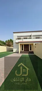 Golden opportunity for rent: villa in Al Barashi area, spacious and luxuriously finished, with cover