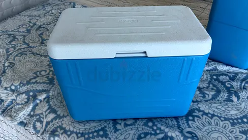 Large Blue Portable Cooler Box - Good Condition