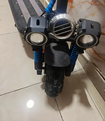 Used Electric Scooter - Heavy Duty Front Lights and Off-road Tire