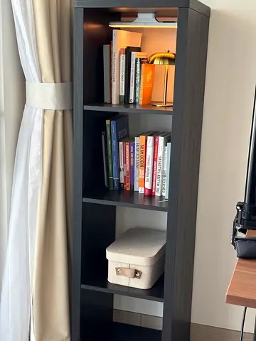 Modern Sleek Book shelf (black) 147x42cm