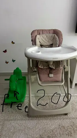 Used Philips Avent Adjustable Baby High Chair with Tray - Good Condition