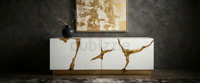 Boca Do Lobo white and gold sideboard / cabinet
