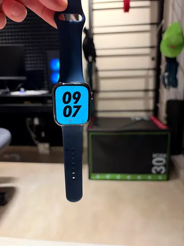 Used Blue Smartwatch with Silicone Band - Good Condition