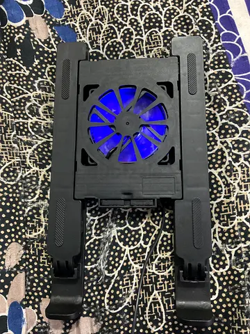3-in-1 Laptop Cooling Stand for Laptop, Tablet & Phone – USB Cooling Pad with 1800RPM Fan, 3 Adjusta