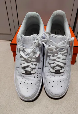 White Nike Air Force 1 Low Sneakers - Size 44