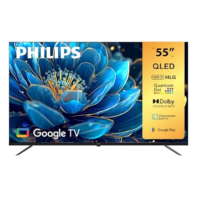 Philips 55 inch TV Smart QLED - 4K - 60Hz, 55PQT8169