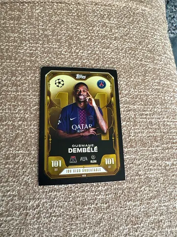 Ousmane Dembélé Topps UEFA Champions League Gold Football Card