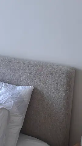 Upholstered Fabric Headboard - Light Grey,