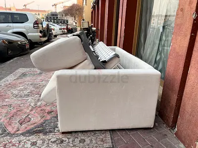 Italian Two Seater Sofa Bed Beige