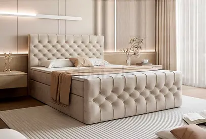 New luxury 180*200 king size chesterfield bed with storage