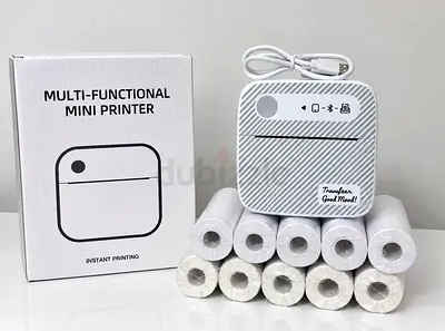 Brand New Mini Thermal Printer + 10 Paper Rolls | Bluetooth | Unused