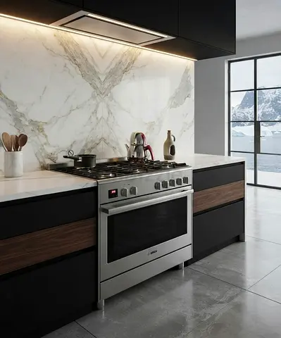 Bosch Series 8 90x60Cm Gas Cooker With Electric Oven
