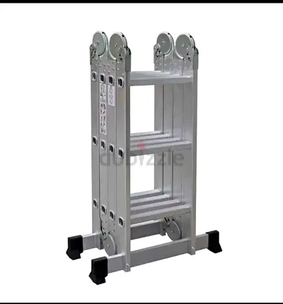 4x3 Foldable Aluminum Multi-Purpose Ladder - Compact Storage