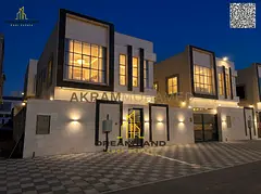 A spacious **5-bedroom villa for sale in Al Helio 2, Ajman**, ideally located directly opposite a pa