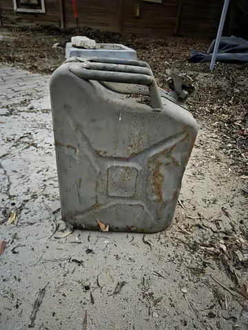 Used Metal Jerry Can / For Decoration
