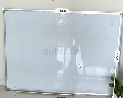 Whiteboard 120cm x 87cm with aluminum frame - used