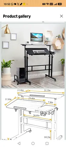 Standing/ sitting Study desk