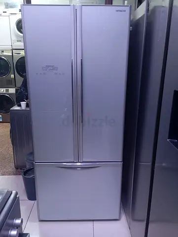 Hitachi French Door Refrigerator with Bottom Freezer - Silver