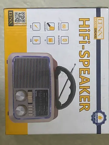 Denx DX2432 HiFi Portable Bluetooth Radio Speaker - FM/USB/AUX, New in Box
