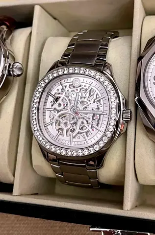 Full Clear Sapphire & Rubies BENTLEY Men watch omega rado iwc longines rolex breitling