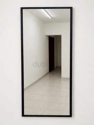 IKEA Stave, Full-Length Wall Mirror with Slim Black Frame - Good Condition