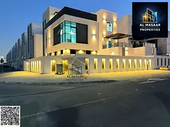 Corner villa in Al Helio, 5,000 sq. ft., featuring a swimming pool, elevator, rooftop terrace, and v