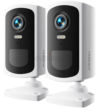MUBMEW Outdoor Wireless Security Camera - 2.4G WiFi, Weatherproof (IP66) (2pack camera)