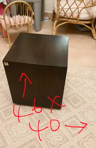 Wooden Bedside Table. Preloved. Good condition. Brand: The ONE. Price: AED 150 Only!