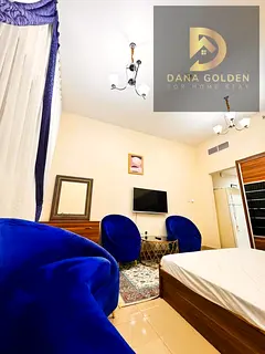 Studio for monthly rent, first occupancy, in Sharjah, Al Nahda area.